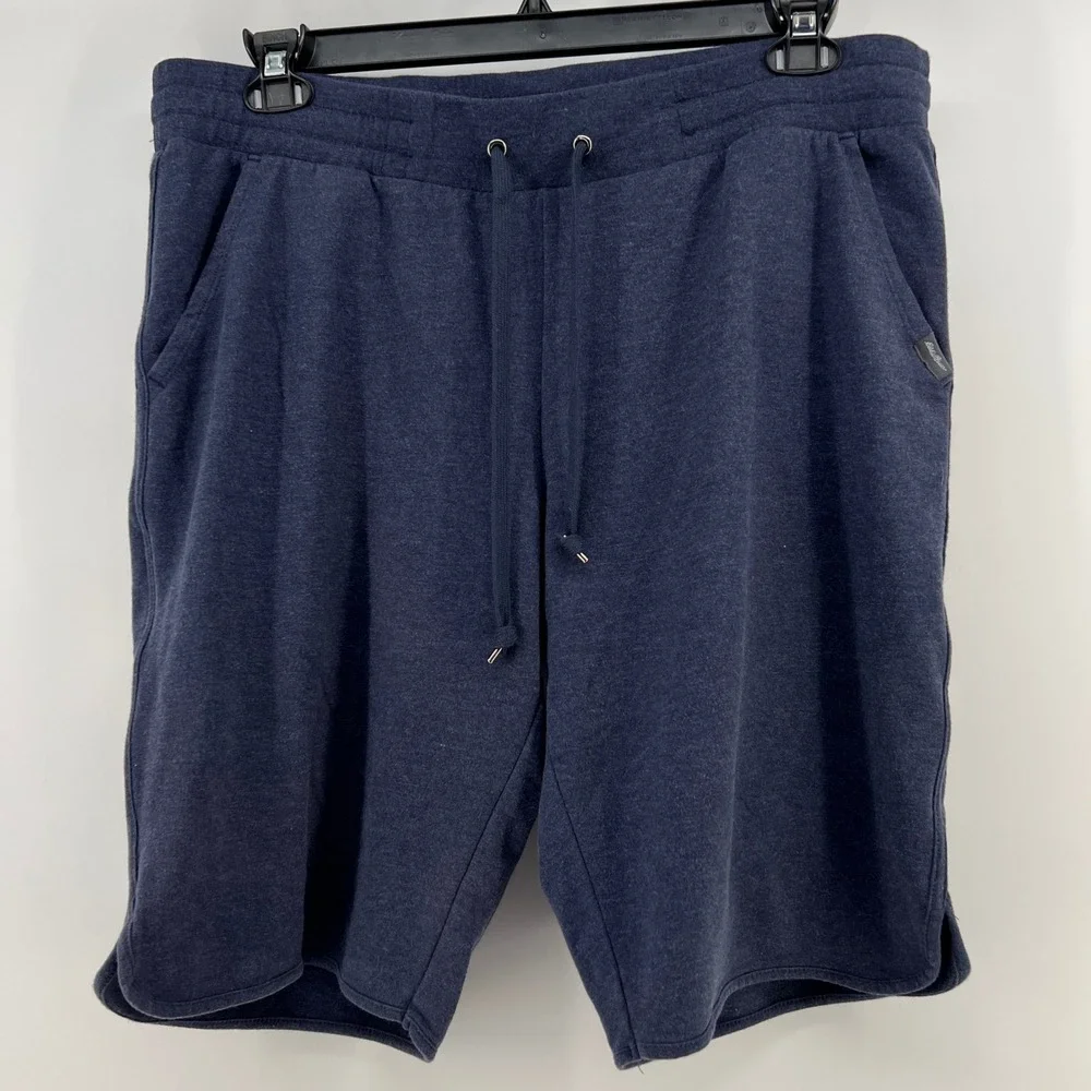 Eddie Bauer Mens Navy Heather Knit Lounge Shorts XL Drawstring ELS2022S
